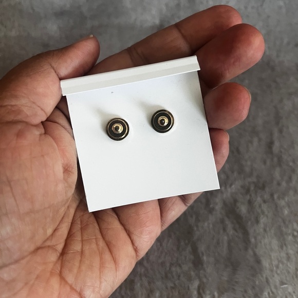 Tory Burch Gold and Pink Heart Earrings - Picture 5 of 8